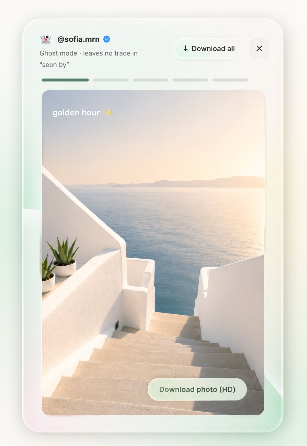Ghoosted profile dossier next to an Instagram profile